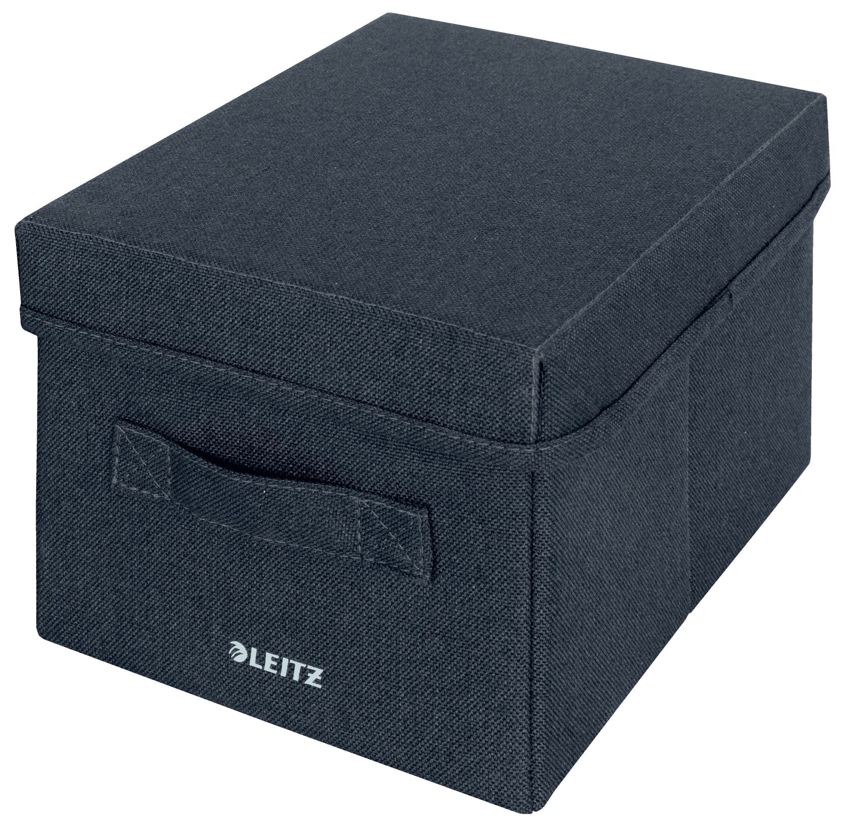 CUTIE DEPOZITARE TEXTILA CU CAPAC SI MANER MICA 2/SET GRI CARBUNE LEITZ CUTIE DEPOZITARE TEXTILA CU CAPAC SI MANER MICA 2/SET GRI CARBUNE LEITZ